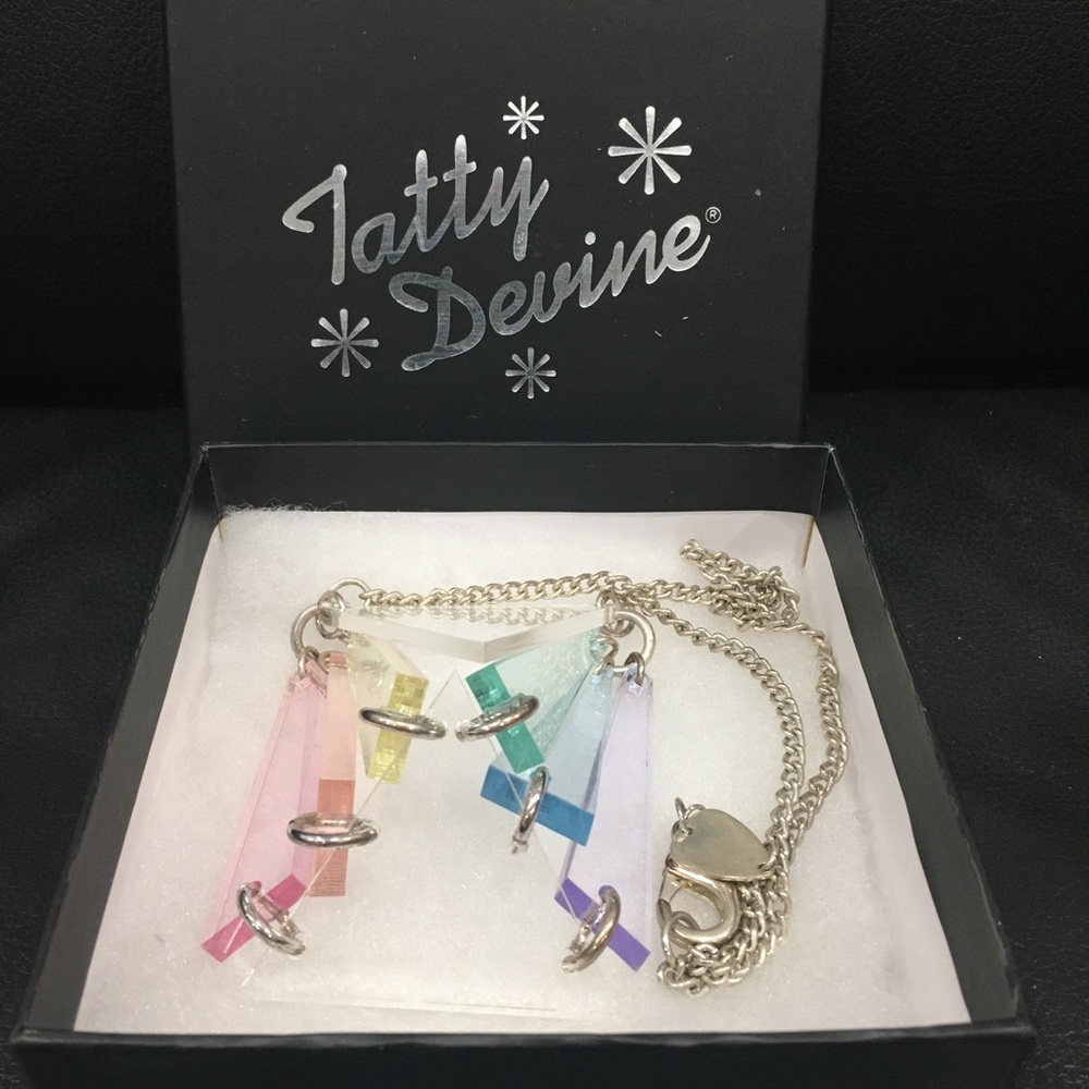 Tatty Devine Pastel Rainbow Prism Necklace